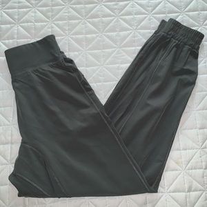 Dark Green High Waisted Halara Wind Pants (XS)